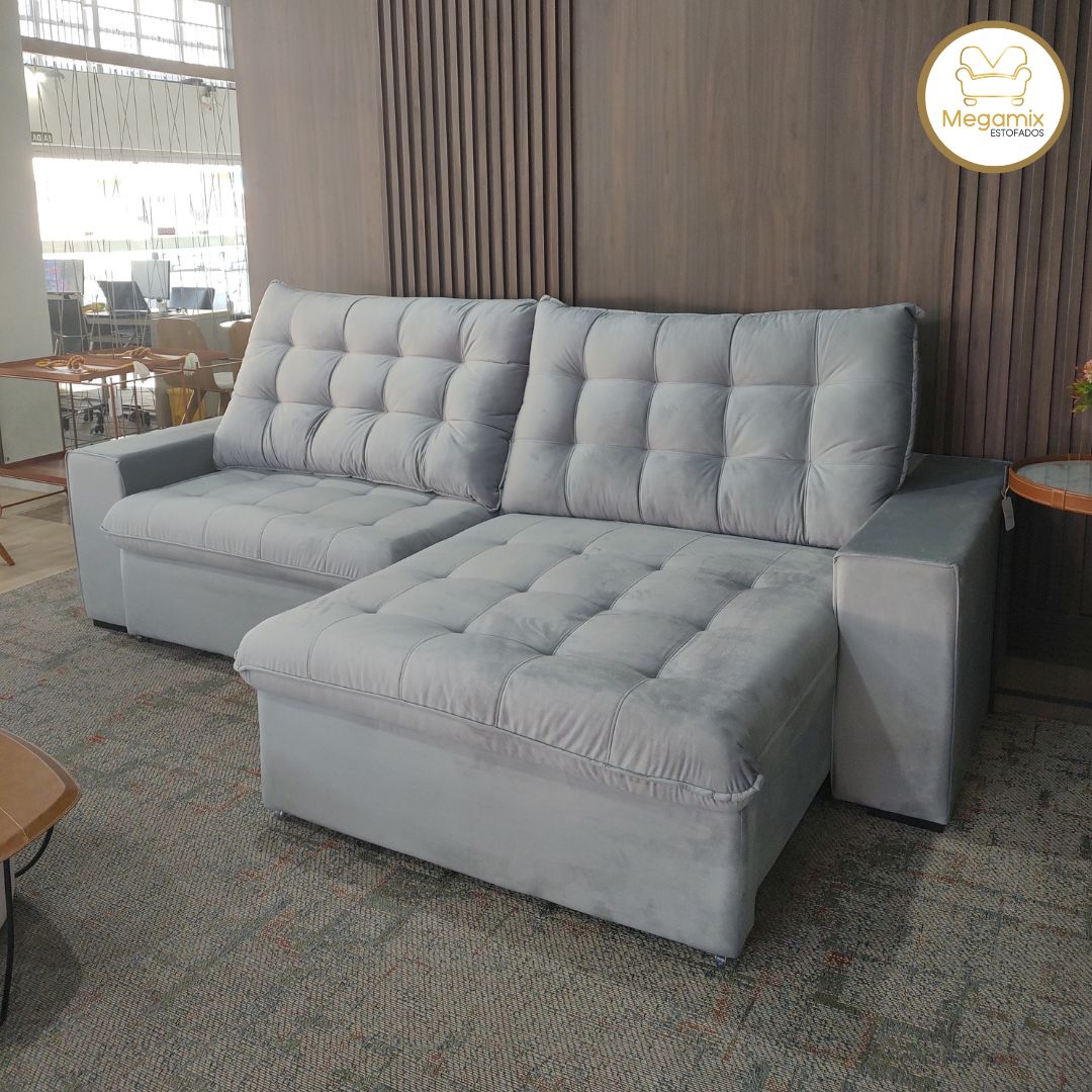 Sofá Clean com Capas Removíveis: Praticidade e Estilo - detalhe