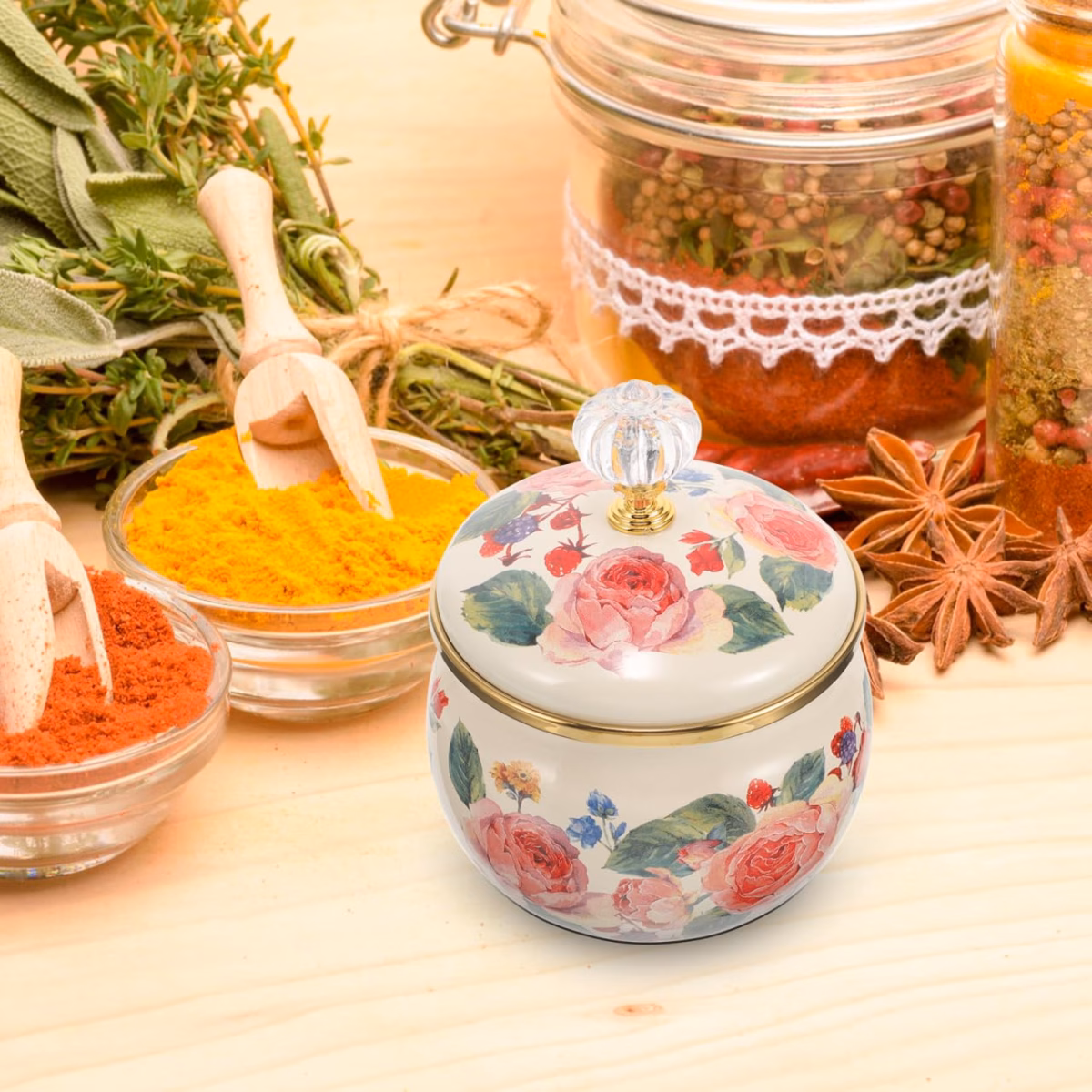 Com Acessórios Esmaltados e Potes de Biscoito - inspiração