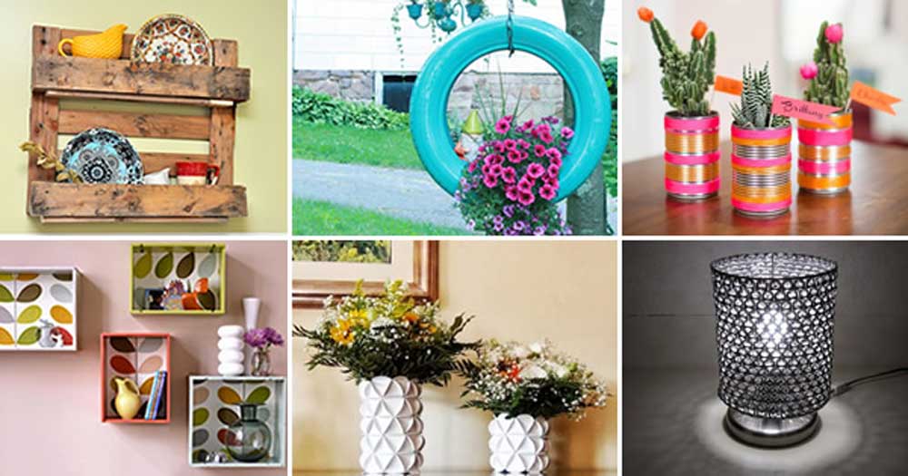 DIY Criativo: Decoração Exclusiva com Materiais Reciclados - ideia