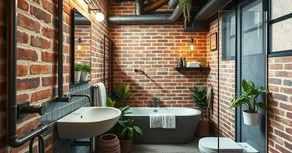 Com Tijolinhos Aparente: Estilo Industrial Charmoso - inspiração