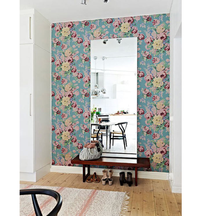 Hall de Entrada com Papel de Parede - inspiração