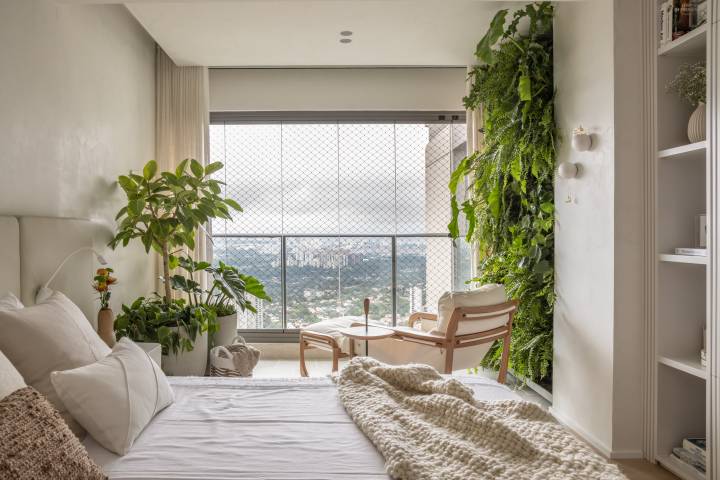 Estilo Escandinavo com Enxoval Confortável e Cesto de Vime - ideia