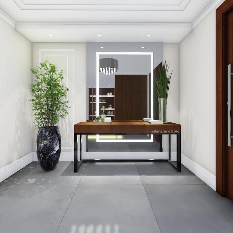 Espelho com Iluminação Embutida: Tecnologia e Sofisticação ao Seu Alcance - inspiração