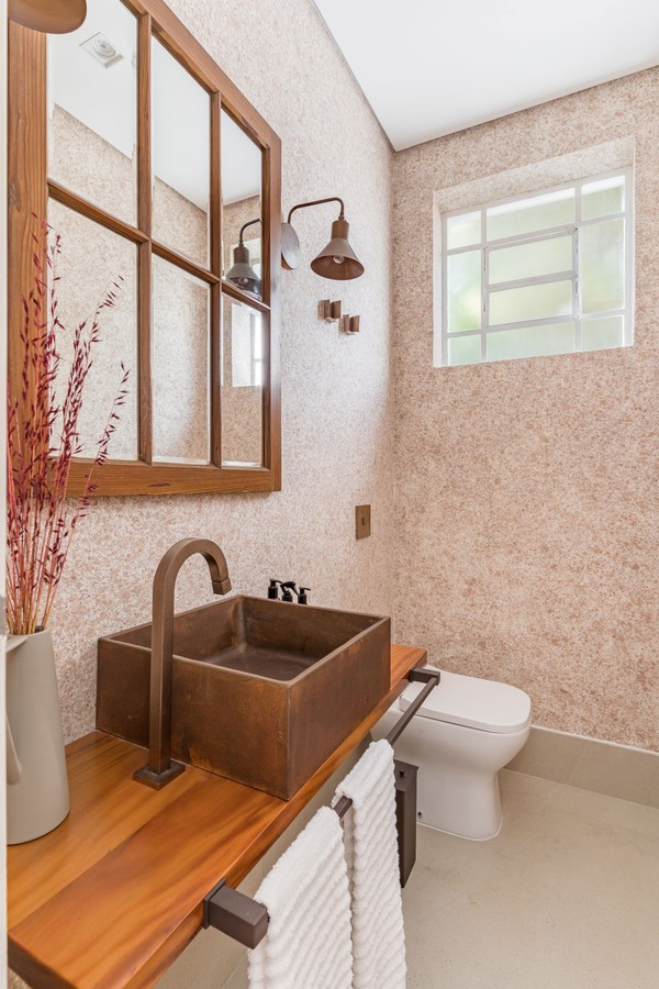 Lavabo Pequeno Temático: Uma Viagem no Seu Lavabo - ideia