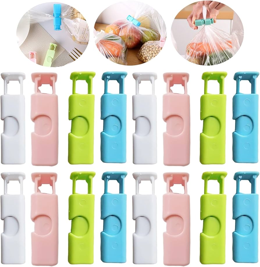 Clips e Prendedores Coloridos para Sacos Abertos: Um Toque de Alegria na Despensa - inspiração