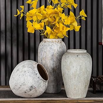 Com Vasos de Cerâmica Artesanal: Exclusividade Rústica - ideia