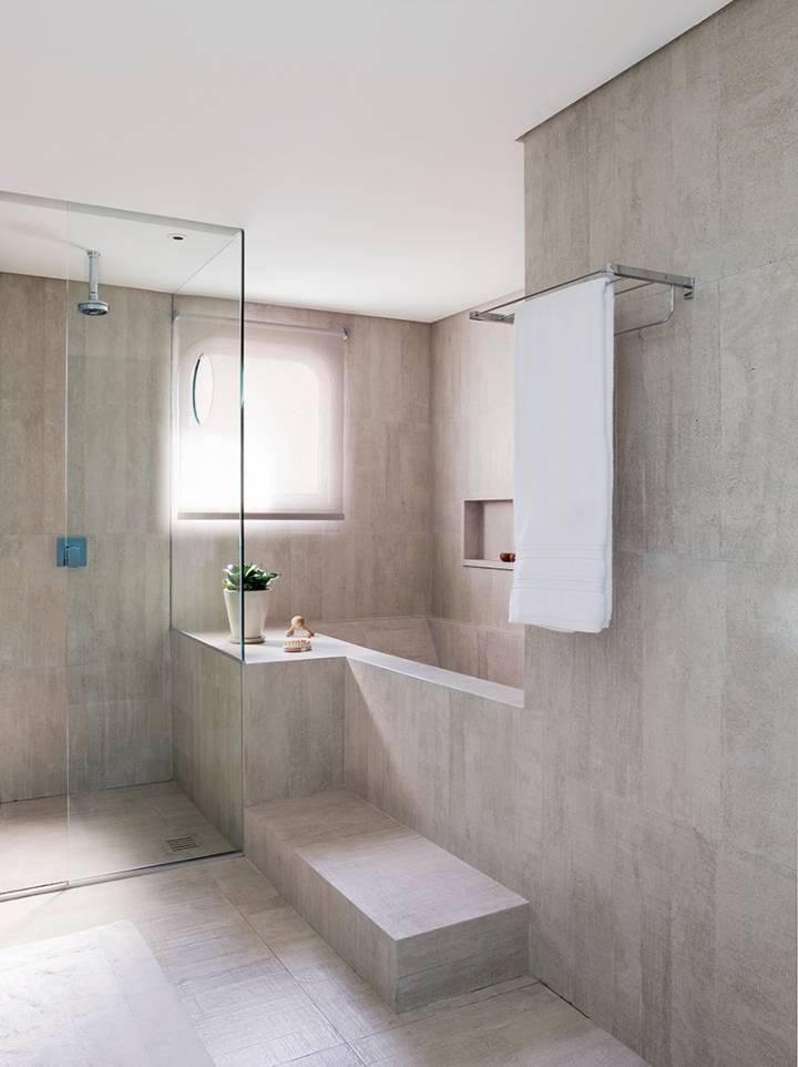 Porcelanato Esculpido: Relevos e Texturas que Transformam seu Banheiro em uma Obra de Arte - detalhe