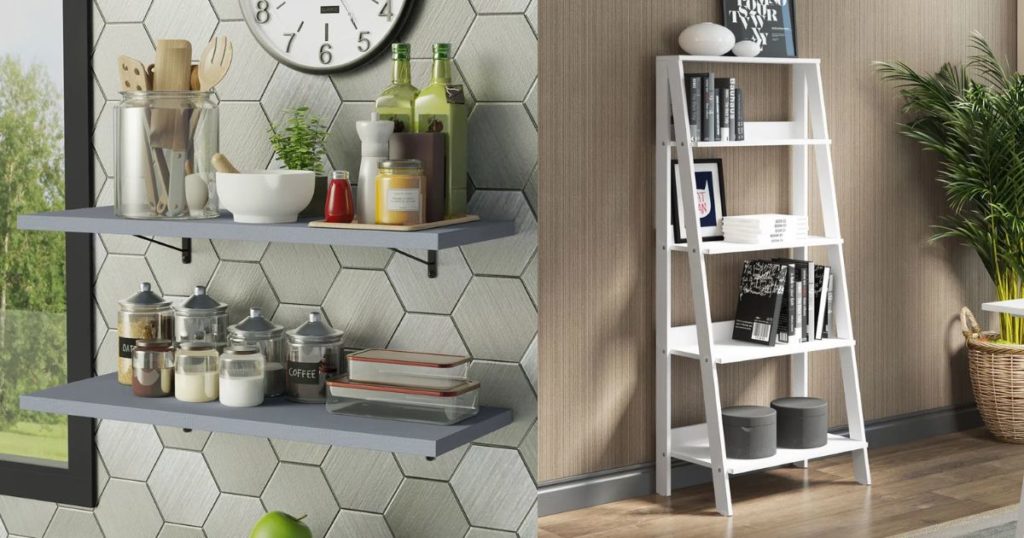 Prateleiras com Nichos Assimétricos: Design Único e Dinâmico - ideia