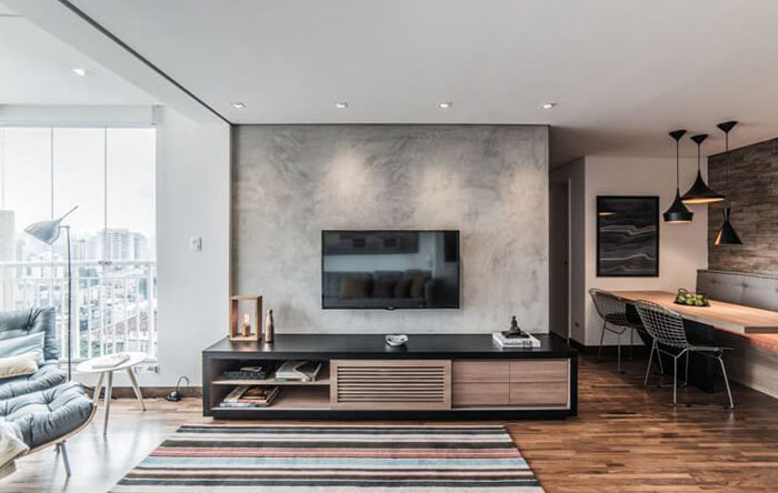 Rack de Canto com Design Arrojado e Formas Geométricas: Otimização Inteligente - inspiração