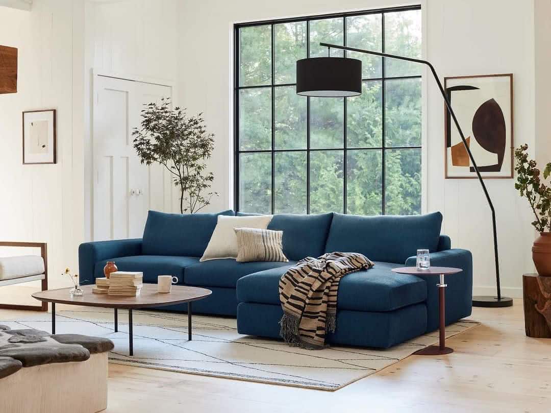 Sofá Boêmio: Mistura de Texturas e Cores para um Ambiente Relaxante - detalhe