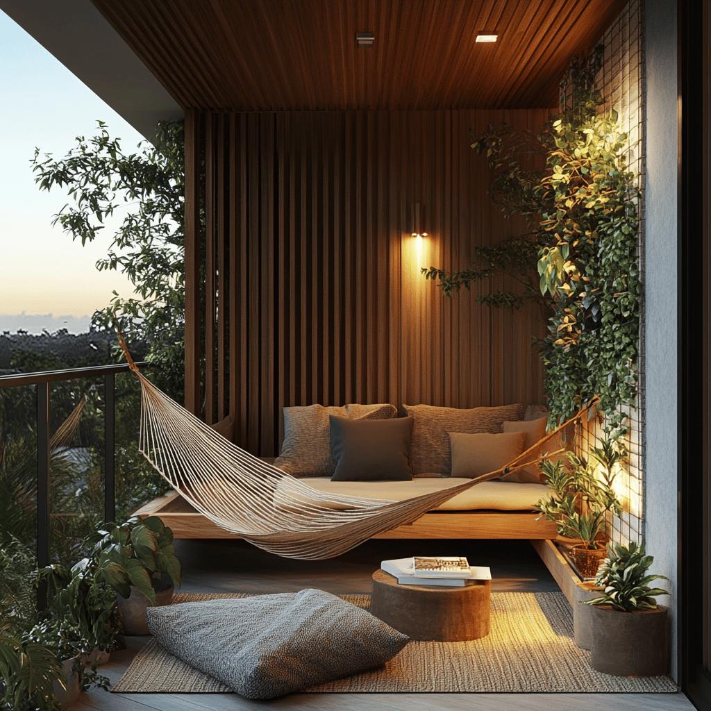 Banco de Varanda Iluminado com LED: Ambiente Moderno e Acolhedor - inspiração