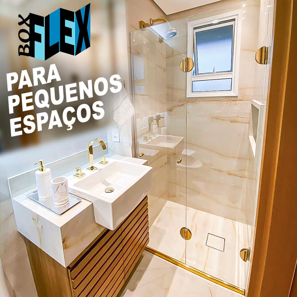 Box sem Frame (Frameless): Leveza e Amplitude - inspiração