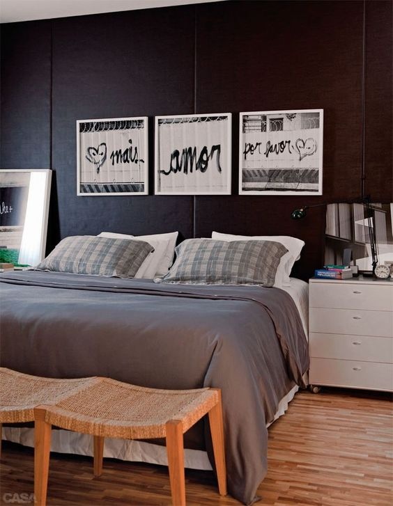 Cabeceira Divertida com Quadros e Fotos - ideia