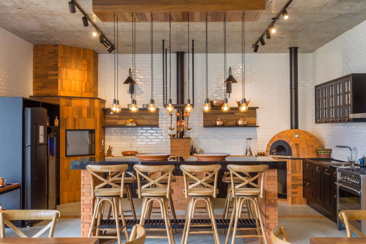 Iluminação Aconchegante: Criando a Atmosfera Perfeita na Cozinha Rústica - detalhe