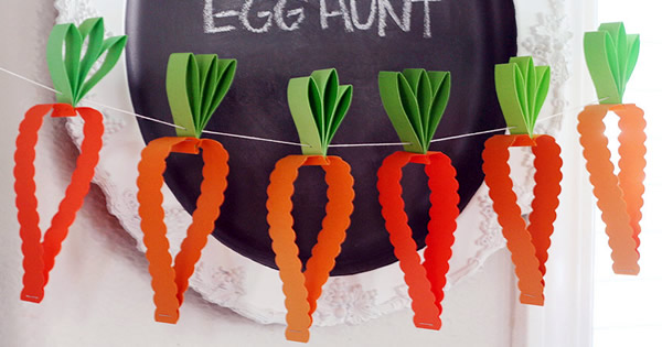 Decoração de Páscoa com Cachepots e Mini Cenouras - inspiração