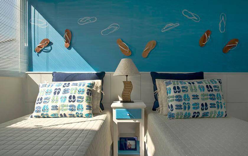 Decoração Náutica: Azul, Branco e Elementos do Mar no Quarto - inspiração