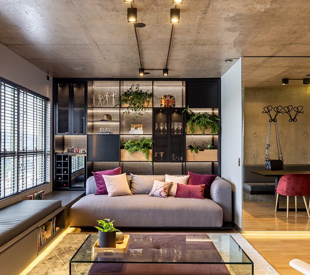 Com Plantas e um Contraponto Natural - inspiração