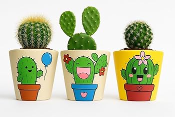 Vasos de Barro Pintados à Mão: Cores Vibrantes e Alegria Para Sua Horta - inspiração