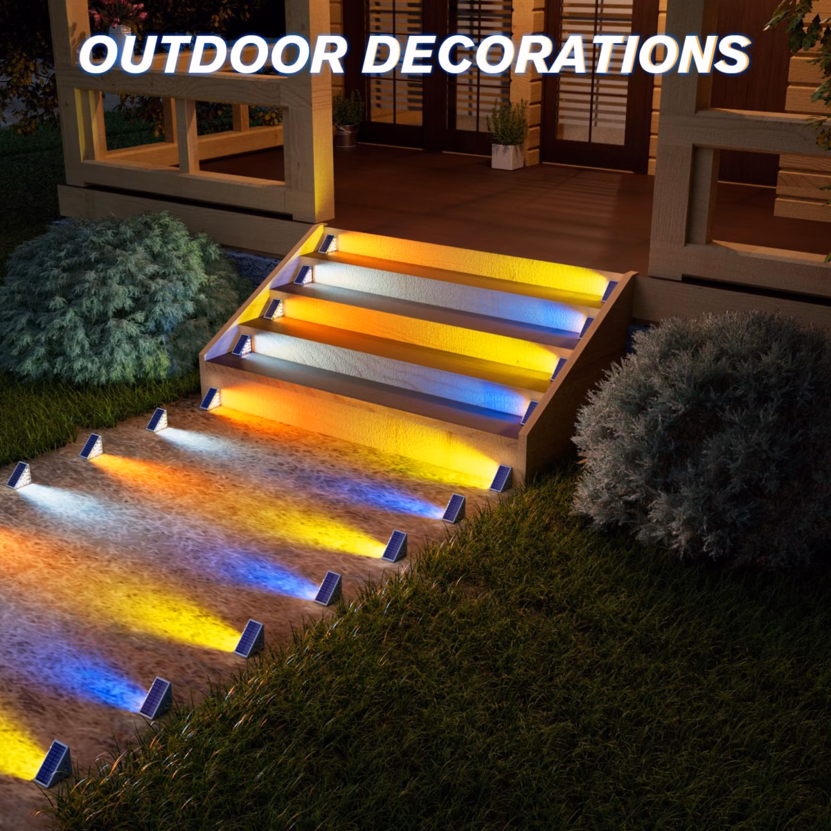 Escadaria Iluminada: Degraus Seguros e Cheios de Estilo - detalhe