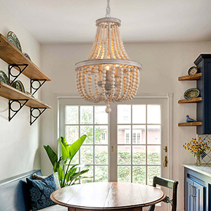 Luminárias com Contas e Franjas: Brilho e Movimento - ideia