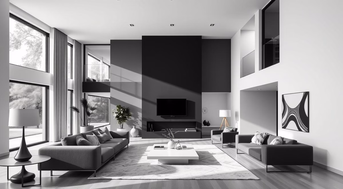 Marcenaria Minimalista em Preto e Branco: Elegância Atemporal - inspiração