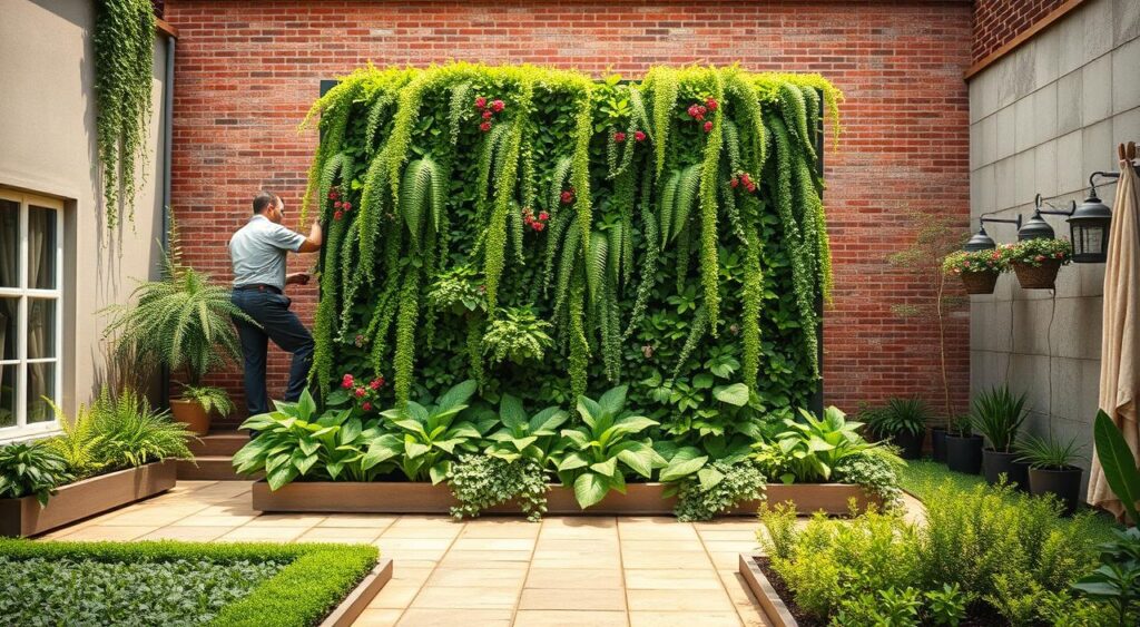 Nichos Verticais com Plantas Pendentes: Natureza Vibrante - inspiração