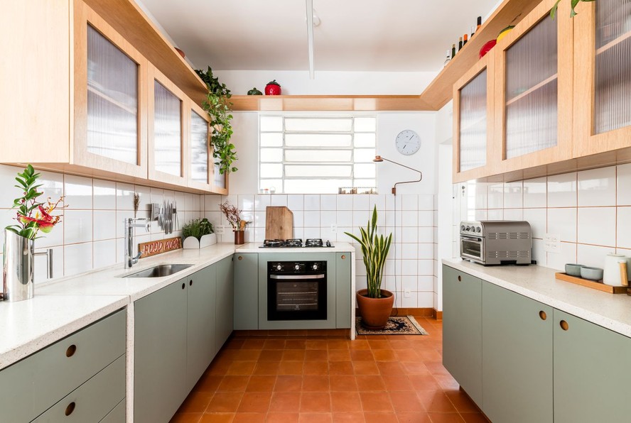 Cozinha Aconchegante com Detalhes em Crochê - detalhe