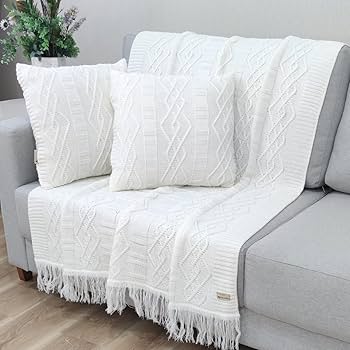 Almofadas Texturizadas em Tricô para um Toque Aconchegante - detalhe