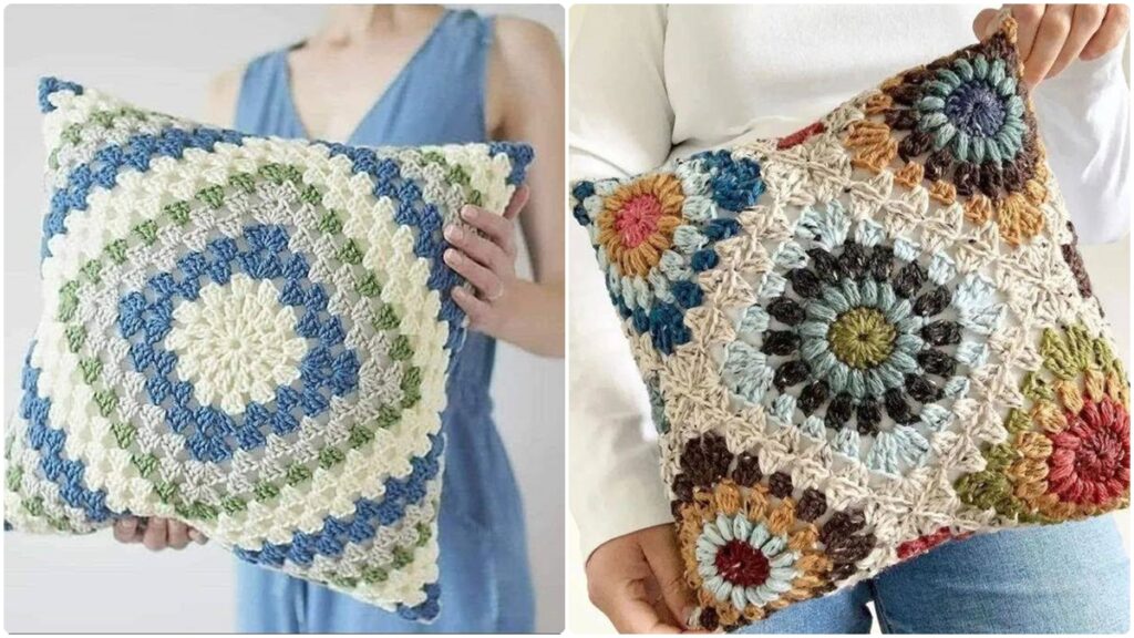 Almofadas em Crochê: Aconchego Artesanal que Aquece o Coração - detalhe