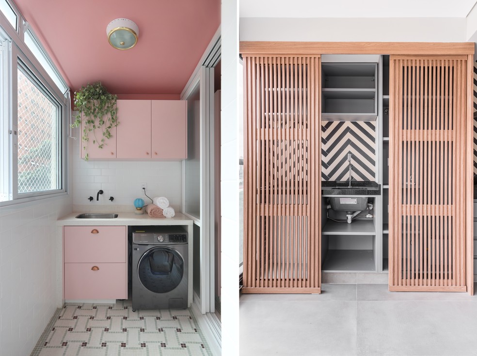 Área de Serviço Planejada com Azulejos Coloridos: Alegria e Praticidade! - detalhe