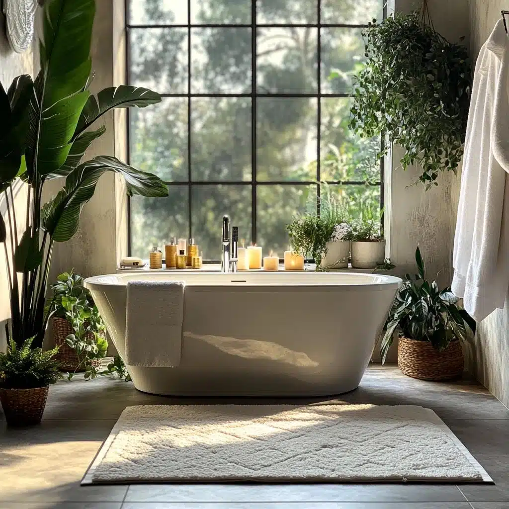 Banheira de Imersão Minimalista: Menos é Mais no Seu Relaxamento - inspiração