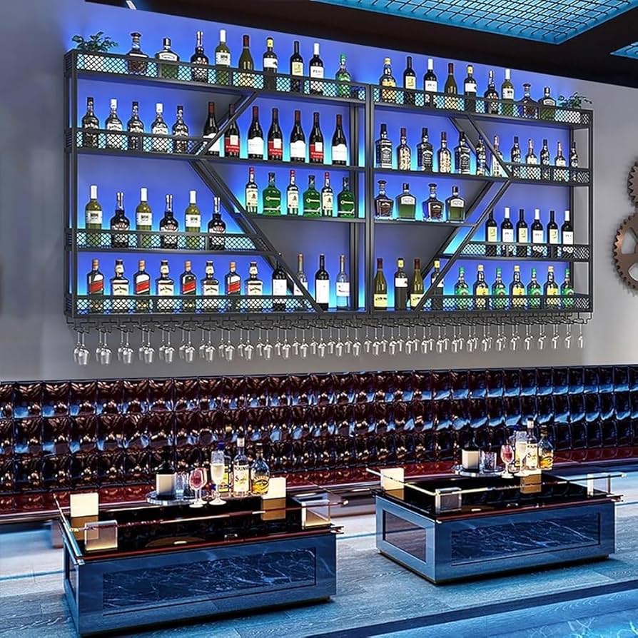 Barzinho Iluminado com Neon: Modernidade e Destaque - detalhe