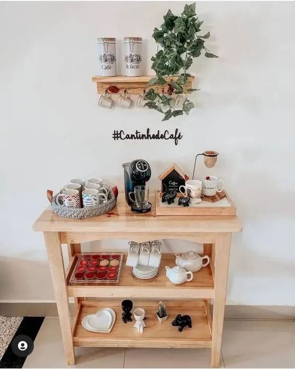 Cantinho do Café Aconchegante com Pallet - detalhe