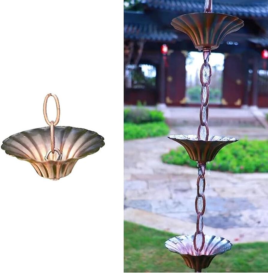 Com Calhas Decorativas de Cobre - detalhe