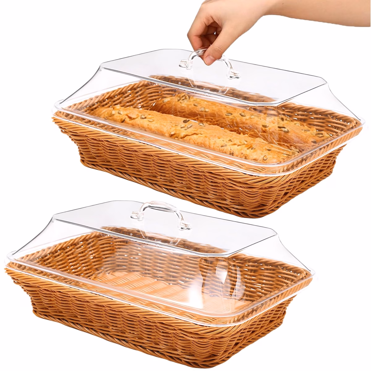 Cestos de Vime Coloridos com Tinta Acrílica - inspiração