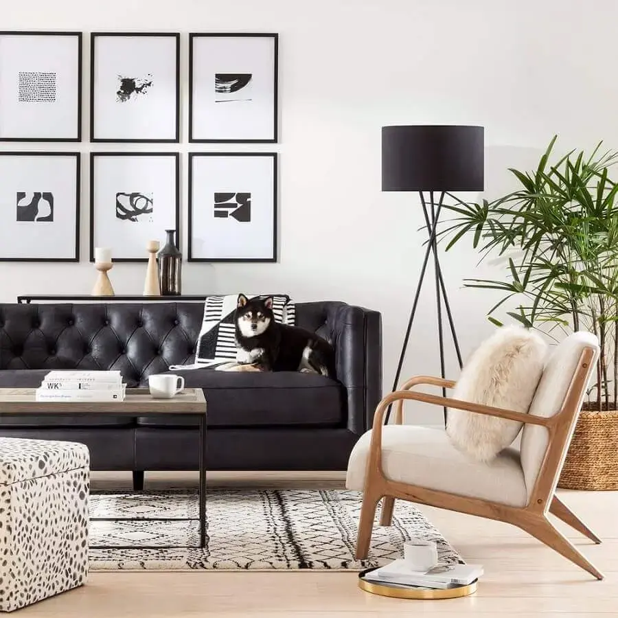 Decoração com Quadros e Gravuras em Preto e Branco - inspiração
