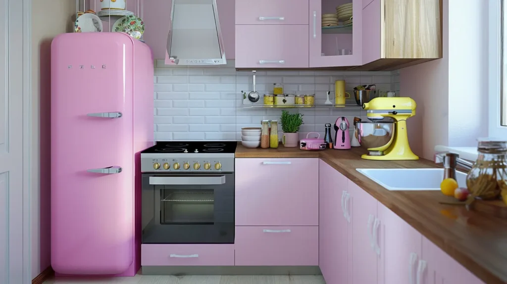 Eletrodomésticos Vintage Rosa Chiclete: O Toque Fun Que Faltava - inspiração