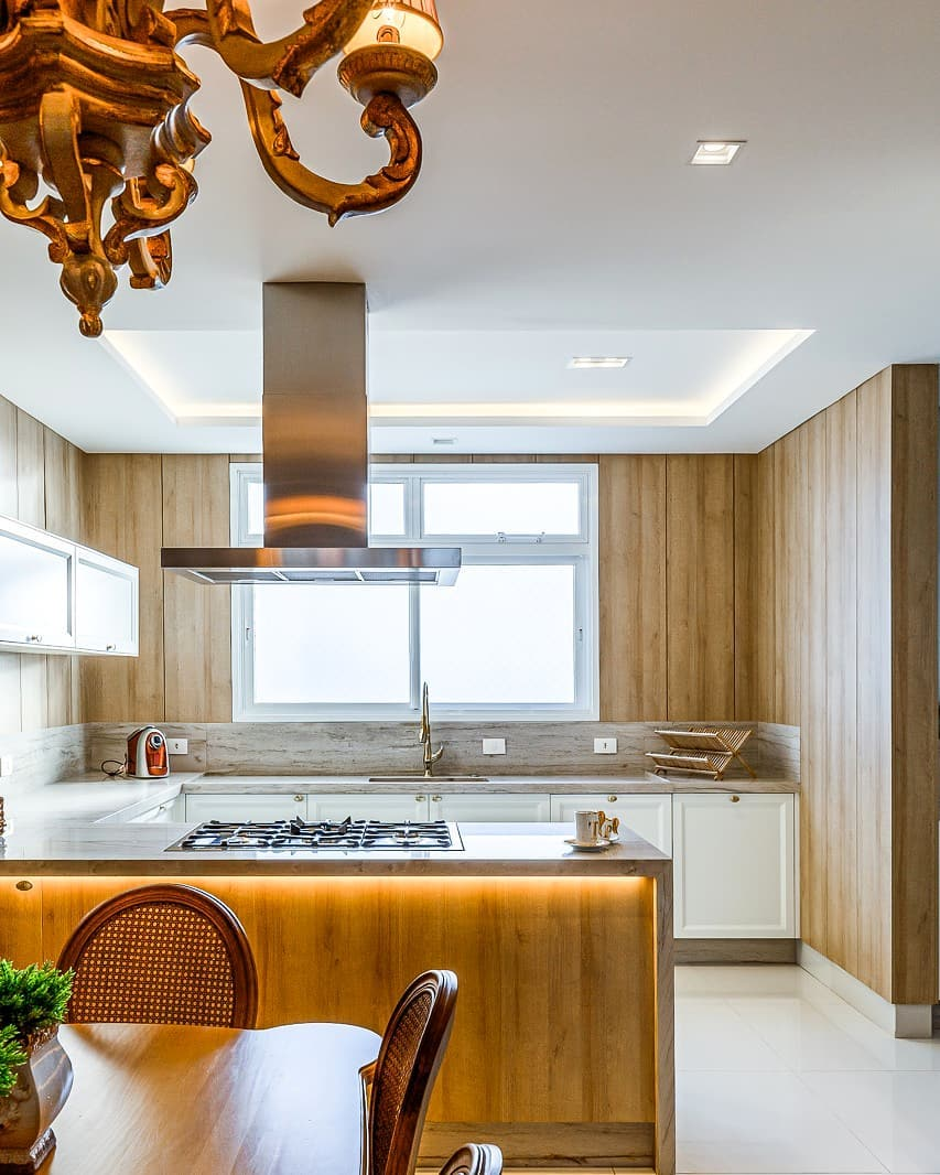 Com Metais Cobre e Pendentes Industriais - inspiração