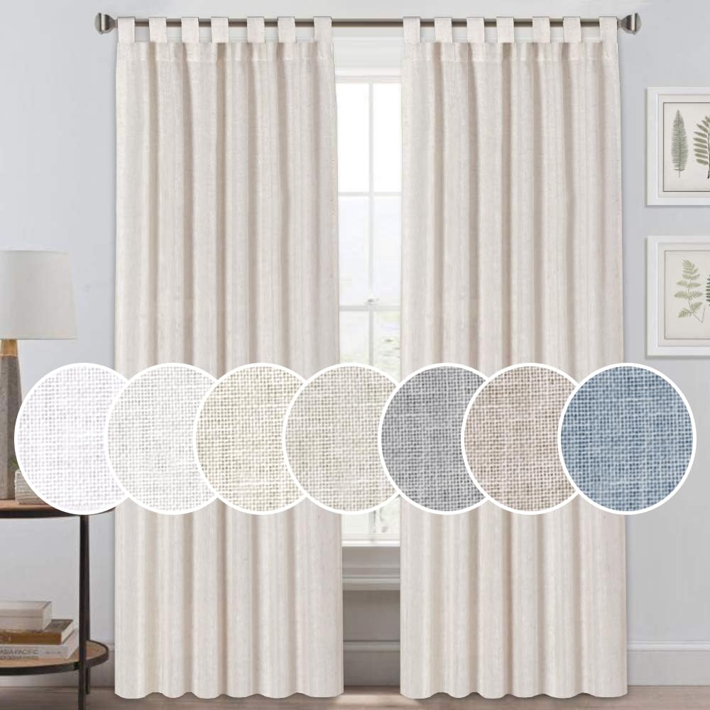 Cortinas de Linho Texturizado: Elegância Natural - ideia