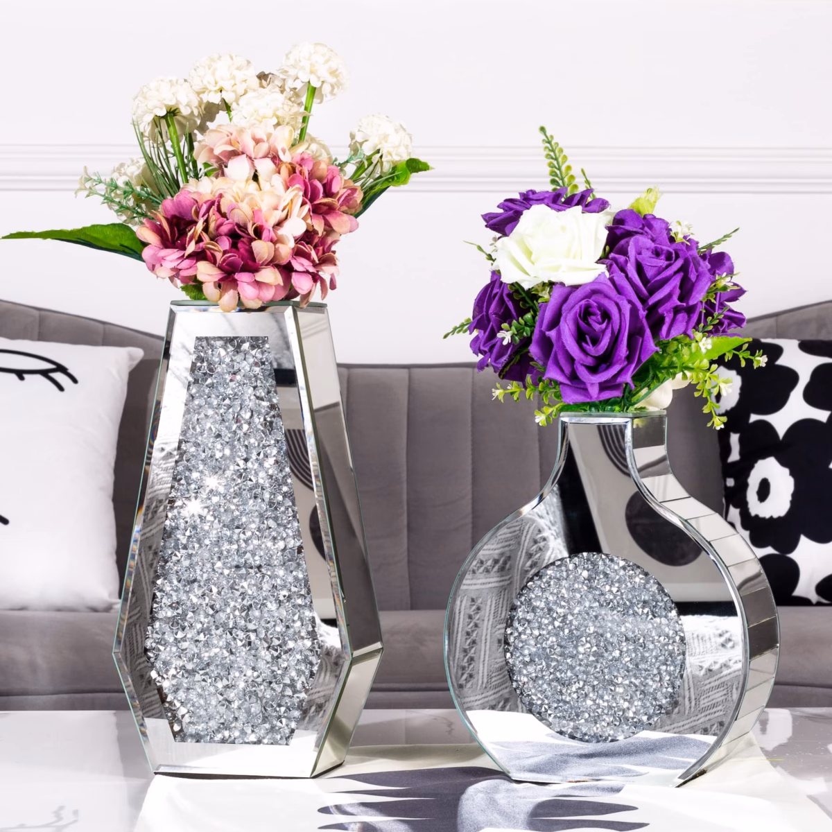 Vaso Espelhado: Glamour e Sofisticação em Dobro - inspiração