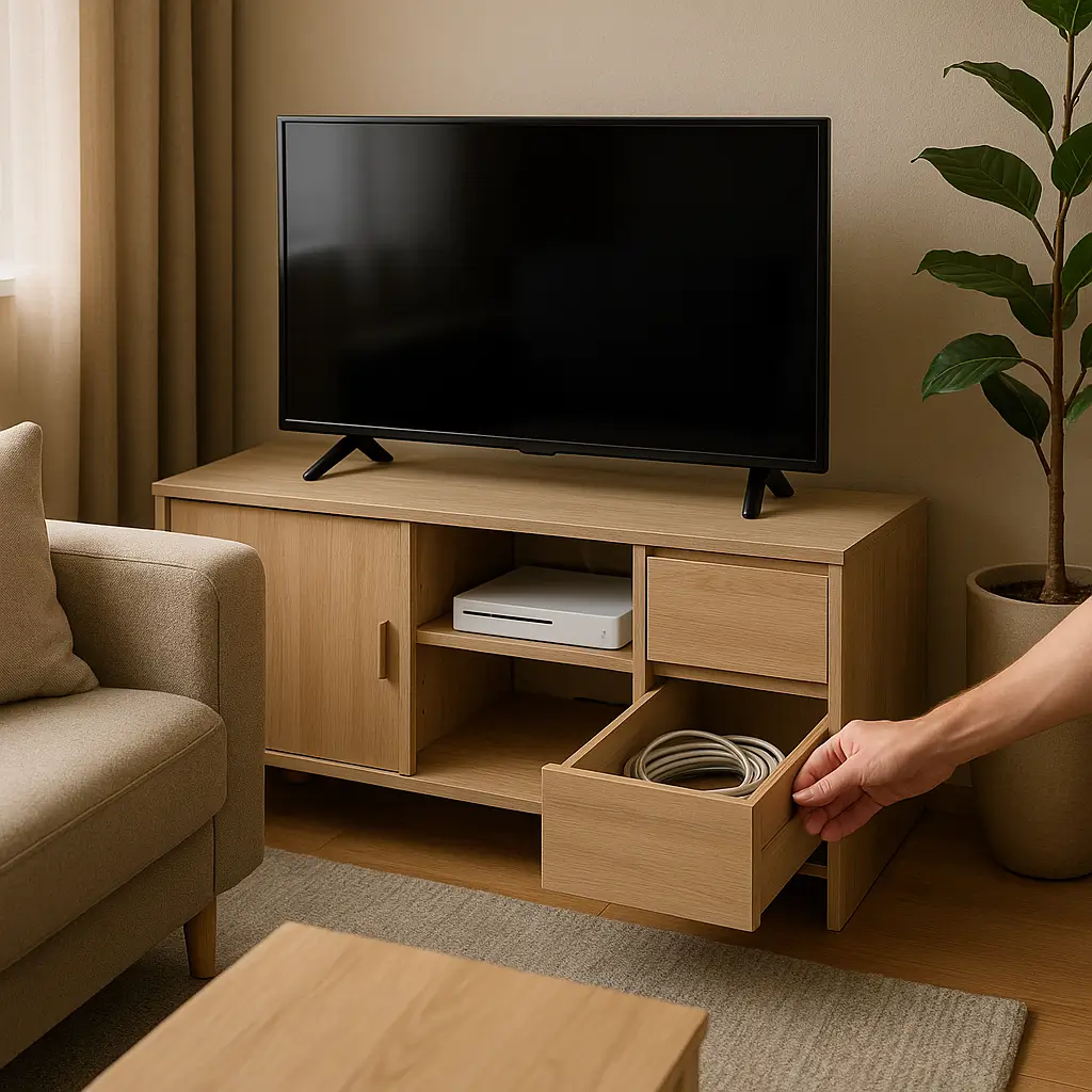 Móveis Multifuncionais com Passagens Inteligentes - detalhe