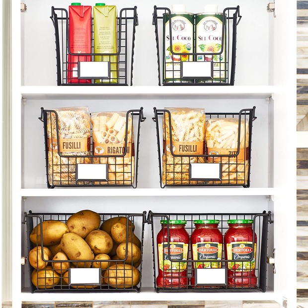 Despensa Charmosa com Cestos de Vime - detalhe