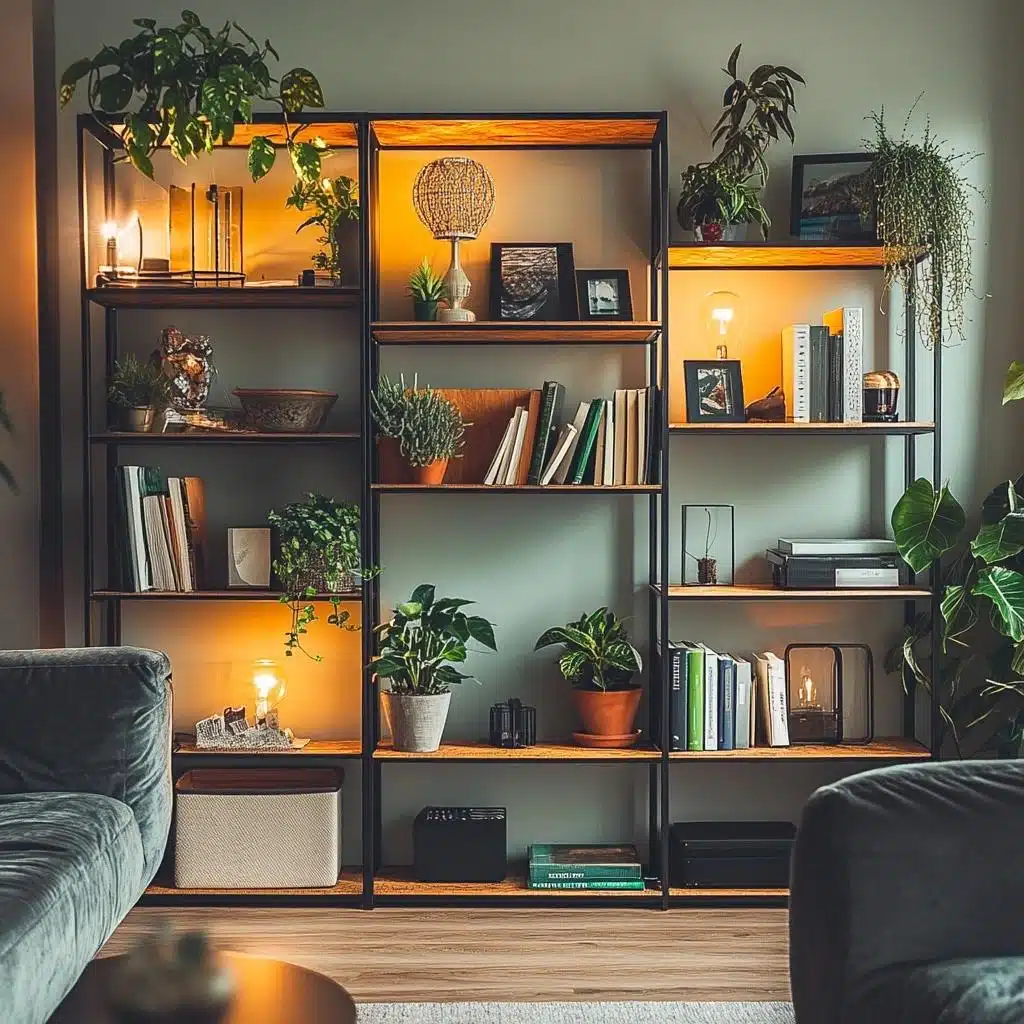 Organização Vertical com Estantes Modulares - ideia