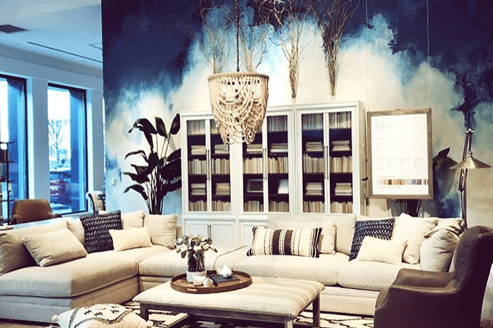 Efeito Tie-Dye: Hippie Chic na Sua Parede - ideia