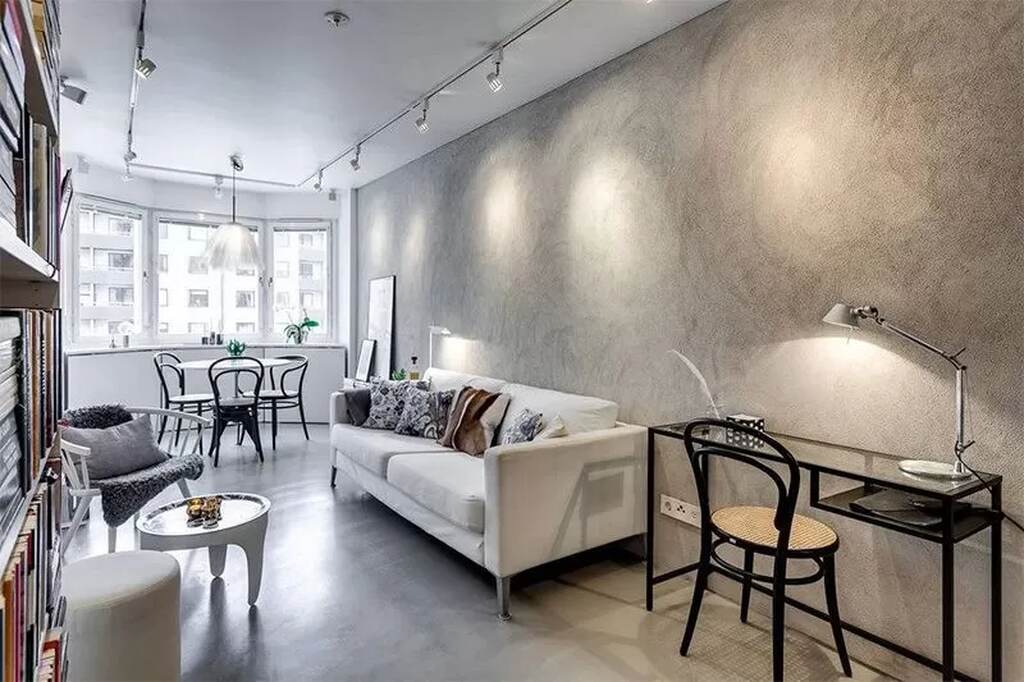 Com Textura Rústica: Cimento Queimado para um Toque Moderno - detalhe