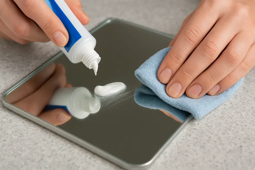 Mágica com Pasta de Dente: Simples, Rápido e Eficaz - detalhe