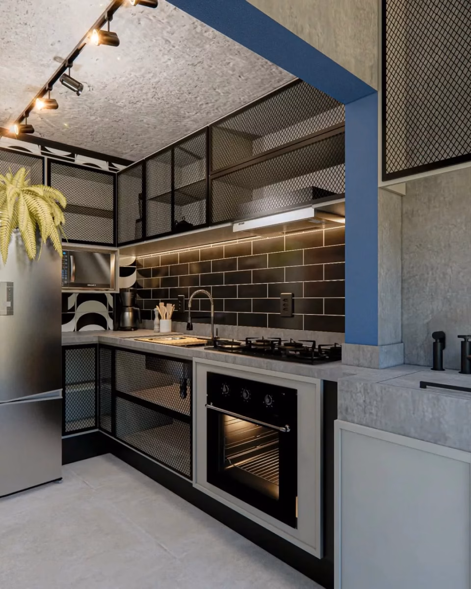 Com Toque Industrial Moderno: Elegância Urbana e Funcional - detalhe