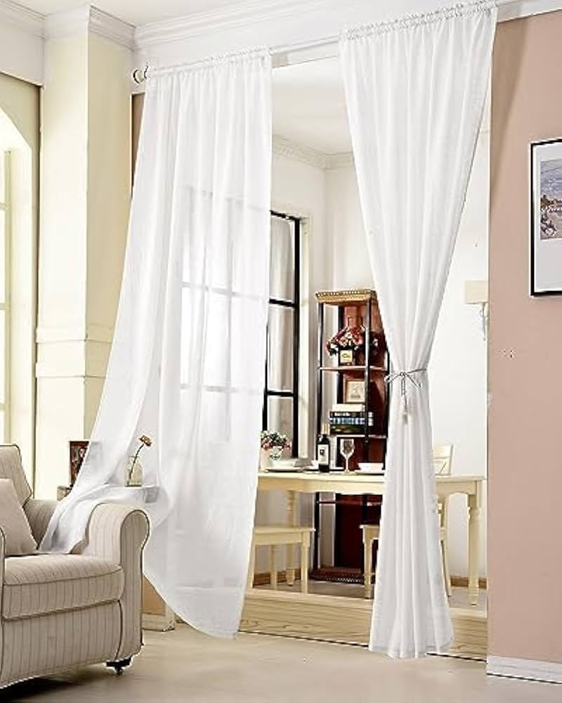 Cortinas de Voil: A Leveza Translúcida que Acalma - detalhe