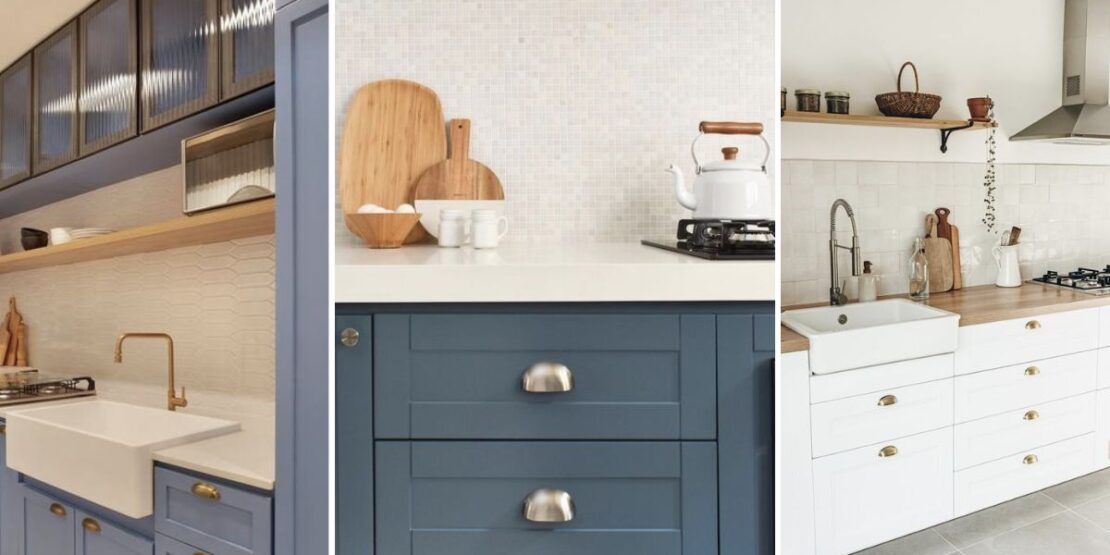 Um Toque de Cor: Cozinha Provençal com Detalhes em Azul Lavanda - ideia