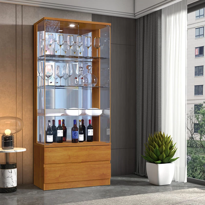 Cristaleira Suspensa com Iluminação Neon: Para um Ambiente Futurista - inspiração